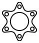 IVECO 42075987 Gasket, exhaust pipe